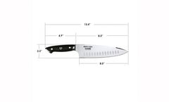 Pro Series 2.0 Chef knife with Hollow ground Ovals