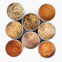 BBQ Bucket & Pit Master Gift Set | 8 Gourmet Seasonings & Salts In A Handsome Gift Tin