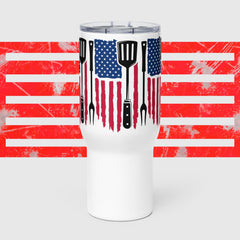 BBQ FLAG TRAVEL MUG