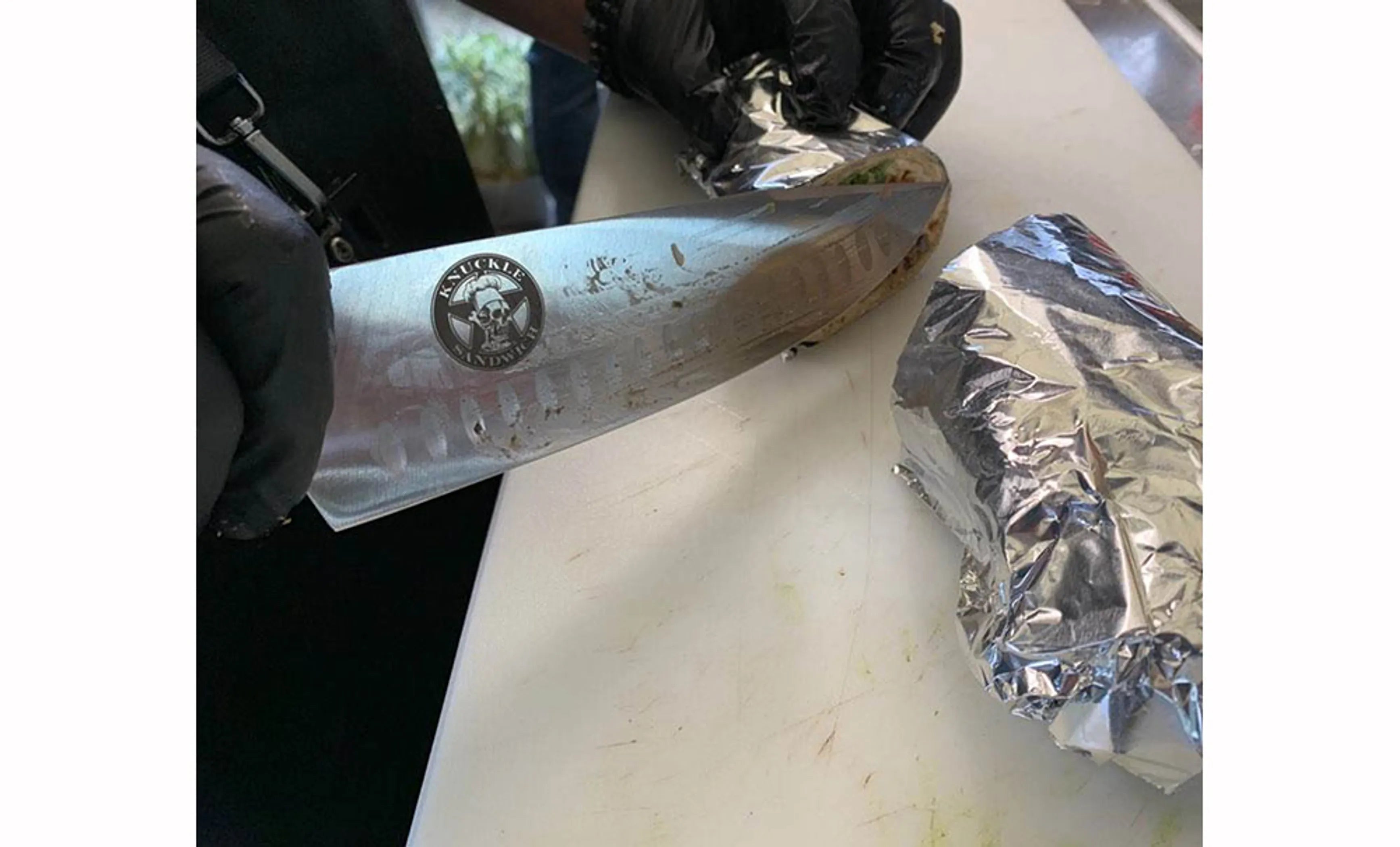 Guy Fieri  Chef knife with Pakka Wood handle