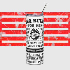 BBQ MEN RULES TUMBLER