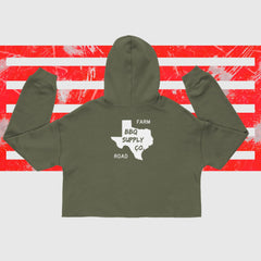 FM BBQ CROP HOODIE