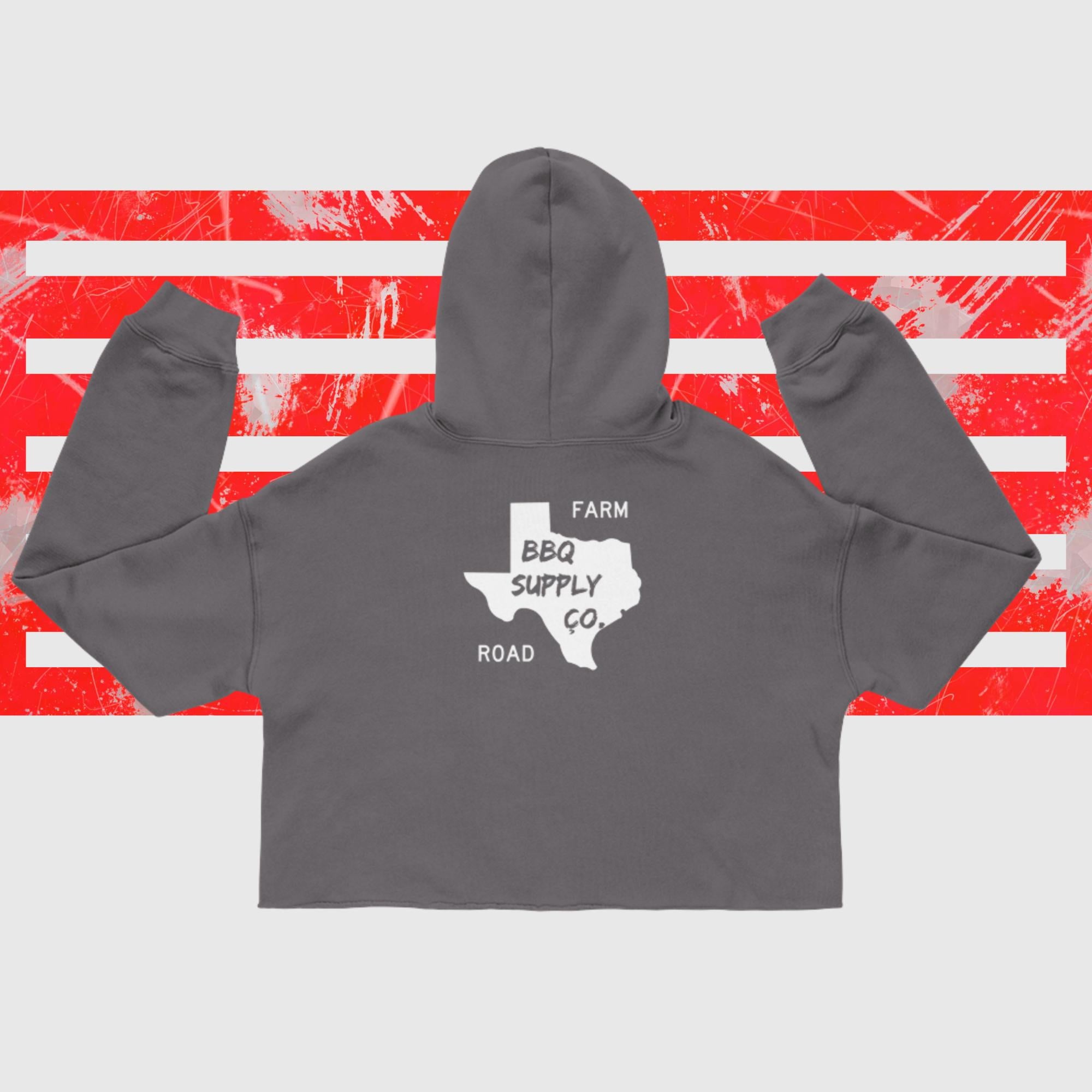 FM BBQ CROP HOODIE