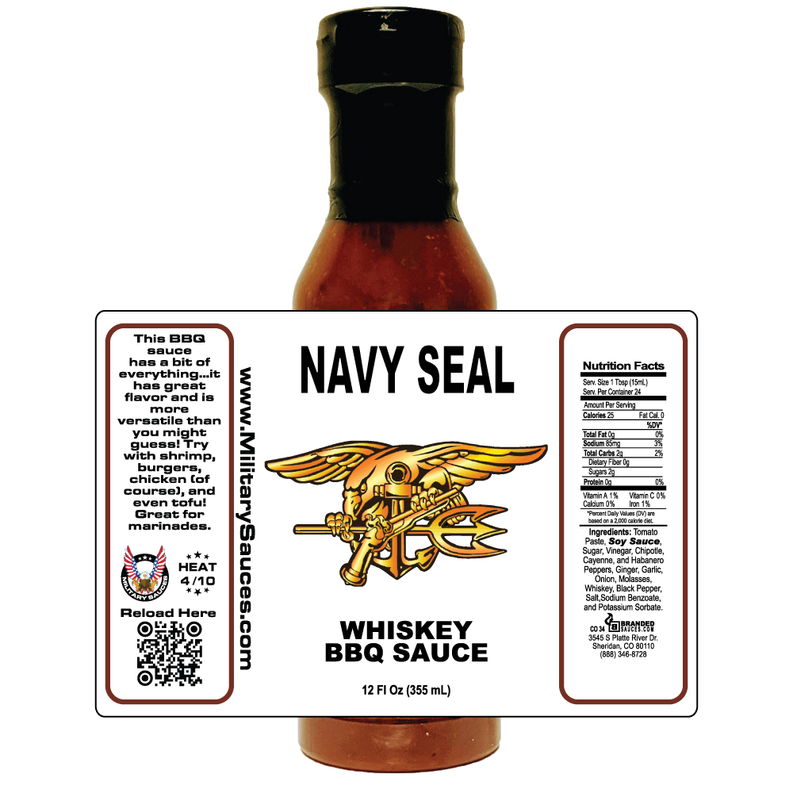 MS34 Military Sauces - Navy Seal - Whiskey BBQ Sauce