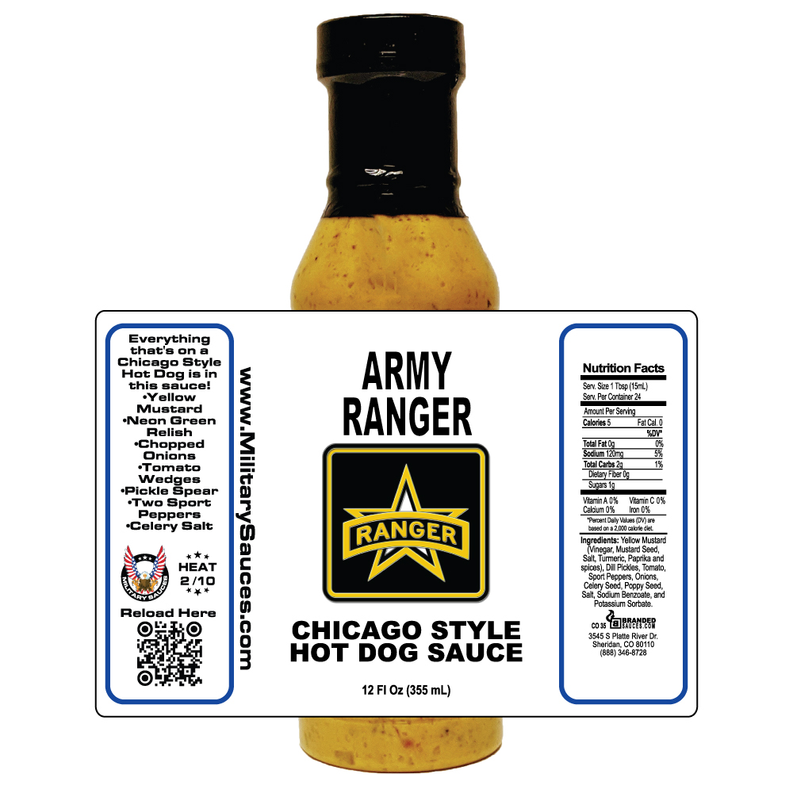 MS35 Military Sauces - Army Ranger - Chicago Style Hot Dog Sauce